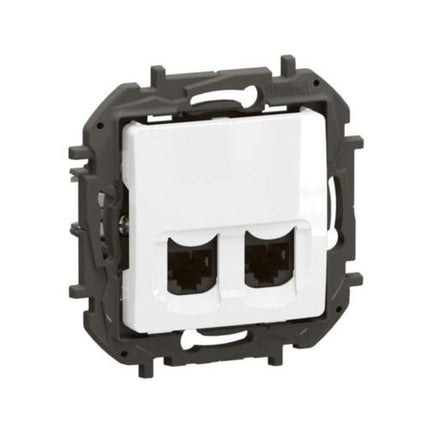 NP4335WHLegrandمقبس نيلويه 2x RJ45 CAT6A STP مثبت بالفلاش أبيض