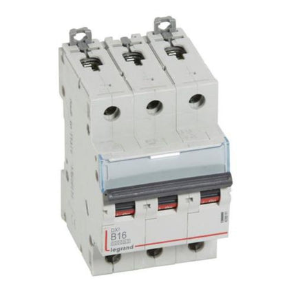 408991Legrandقاطع دارة Legrand DX3 ثلاثي الأقطاب 16A منحنى B