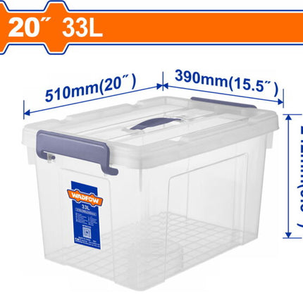 WTB2335Wadfow صندوق تخزين بلاستيكي وادفو 20" 33 لتر