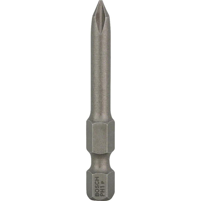 Screwdriver Bit PH1 Extra-Hard Head 49mm 1/4" E6.3 Shank 3pcs