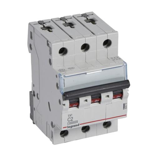 404215Legrandقاطع دارة Legrand TX3 ثلاثي الأقطاب 2A بسعة 10kA