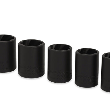 305TTWYASnap-Onمجموعة 5 قطع 1/2" قيادة SAE شالو تويست إمباكت سوكت