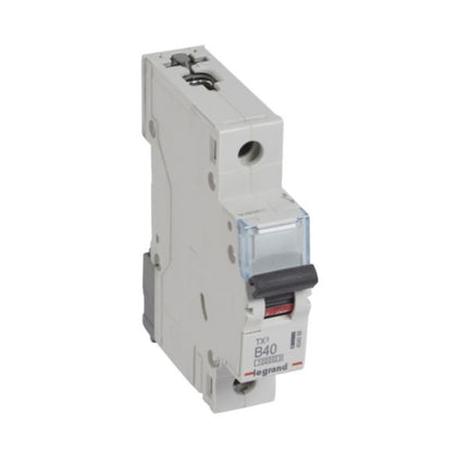 404088Legrandقاطع دائرة Legrand TX3 أحادي القطب 40A 10kA منحنى B