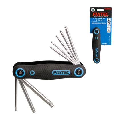 FHHK3018Fixtecمجموعة مفاتيح تورکس قابلة للطي من FIXTEC 8 قطع CR-V T9-T40
