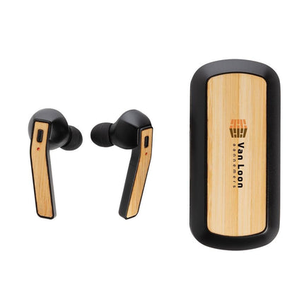 ITXD 742Toolmart GiftsBEBRA - XD Bamboo Free Flow TWS Earbuds in Charging Case - Black