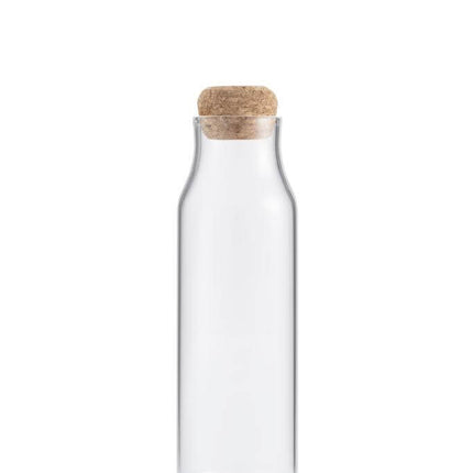 DWEN 362Toolmart GiftsBERKA - Borosilicate Glass Bottle with Cork Lid - 600ml