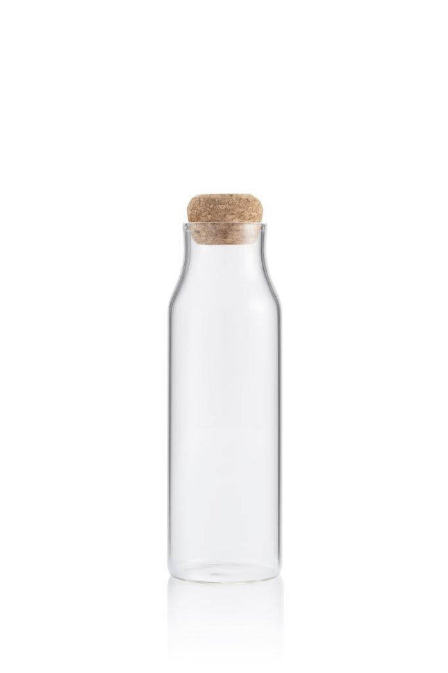 DWEN 362Toolmart GiftsBERKA - Borosilicate Glass Bottle with Cork Lid - 600ml