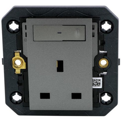 574258LegrandArteor مع Netatmo منفذ طاقة متصل مع مفتاح 1G BS13 رمادي