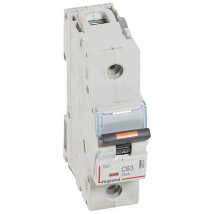 409761Legrandقاطع الدائرة الكهربائية ليجراند DX3 أحادي القطب 63A منحنى C