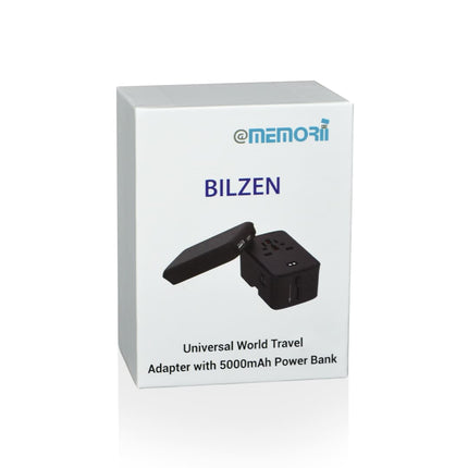 ITTA 1190Toolmart GiftsBILZEN - @memorii World Travel Adapter with 5000mAh Powerbank