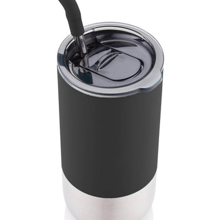 DWHL 331Toolmart GiftsBORCULO - CHANGE Collection Insulated Tumbler with Reusable Straw - Black