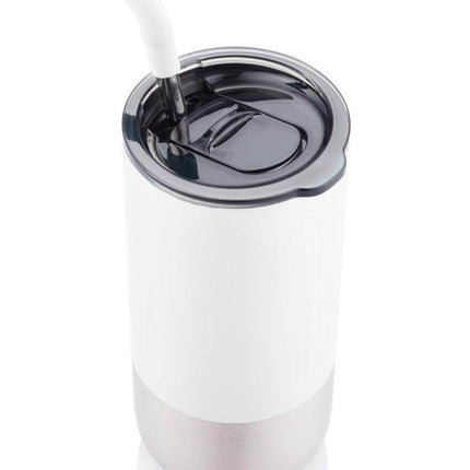 DWHL 332Toolmart GiftsBORCULO - CHANGE Collection Insulated Tumbler with Reusable Straw - White