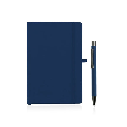 GSGL 5137Toolmart GiftsBORNA - Giftology A5 Hard Cover Notebook and Pen Set - Navy