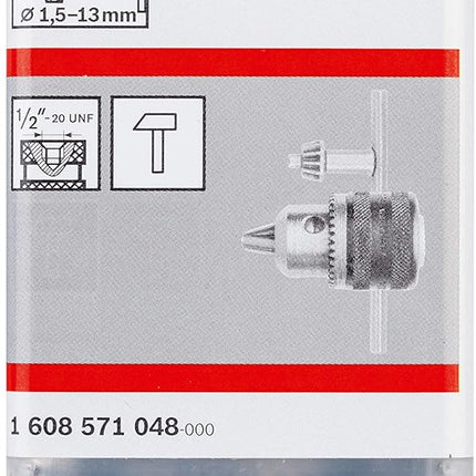 Keyed Chuck with Replacement Keys 1/2 13mm , 1608571048