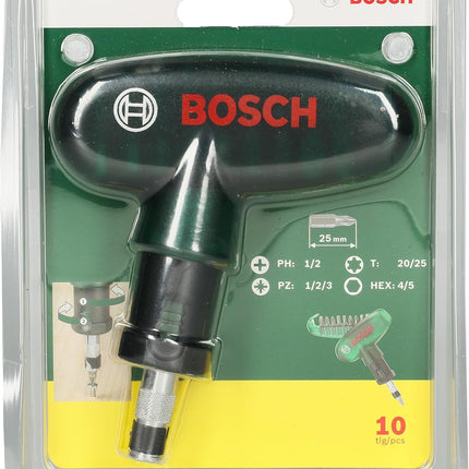 POCKET SCREWDRIVER BIT SET | 10 PCS , 2607019510