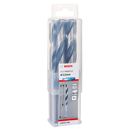 Bosch Tools,2608577298,Metal Twist Drill Bit HSS PointTeq | 13x101x151mm - 5pcs