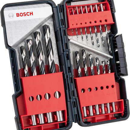 Bosch Tools,2608577350,Metal Twist Drill Bit HSS PointTeq Set ToughBox |1-10mm - 18pcs