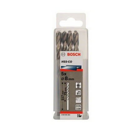 Bosch Tools,2608585894,Metal Drill Bit HSS-CO Set |  8x75x117mm - 5pcs