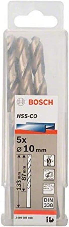 Bosch Tools,2608585898,Metal Drill Bit HSS-CO Set | 10x87x133mm - 5pcs