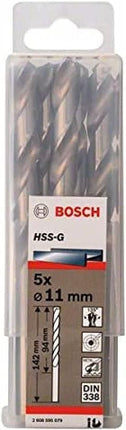 Metal Drill Bit HSS-G | 11x94x142mm - 5pcs, 2608595079