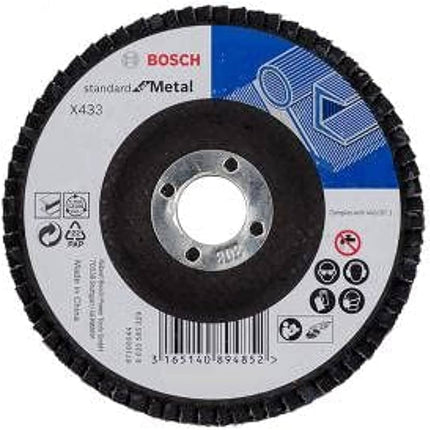 Bosch Tools,2608601709,Flap Disc Standard for Metal X433 115mm G80