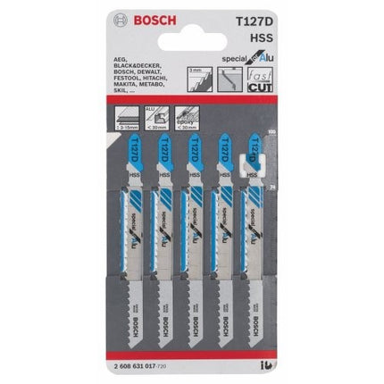 Bosch Tools,2608631017,JSB Set T 127D Special for Aluminum 100mm 5pcs