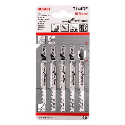 Bosch Tools,2608634567,JSB Set T 144DF RB Speed for Hard Wood 5pcs