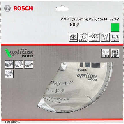 CSB Standard Optiline Wood-H | 235x25mm-60 , 2608640887