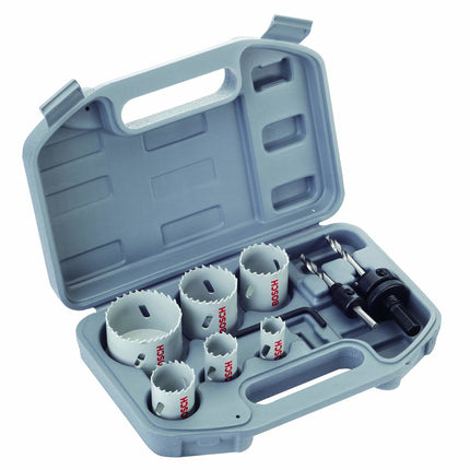 BoschTools,2608580803,HSS Plumbers Hole saw Set - 9 Piece