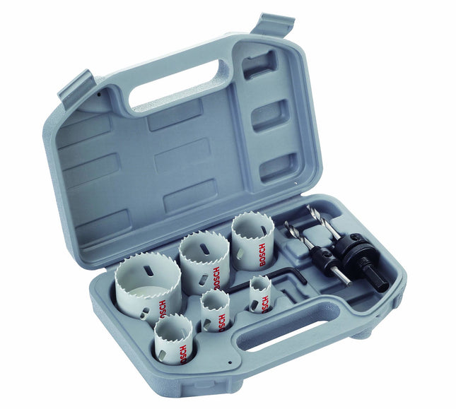 BoschTools,2608580803,HSS Plumbers Hole saw Set - 9 Piece