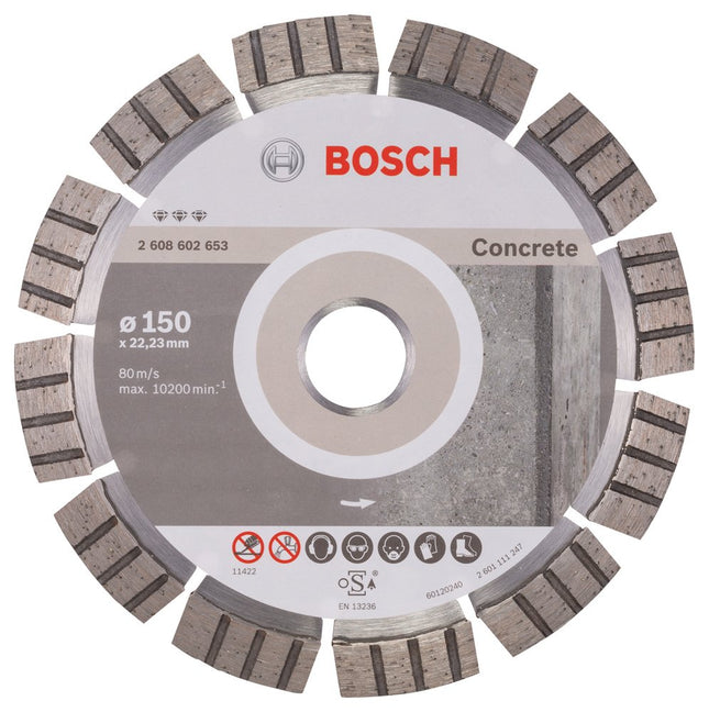 BoschTools,2608602653,Diamond cutting disc | best for concrete - 150 mm