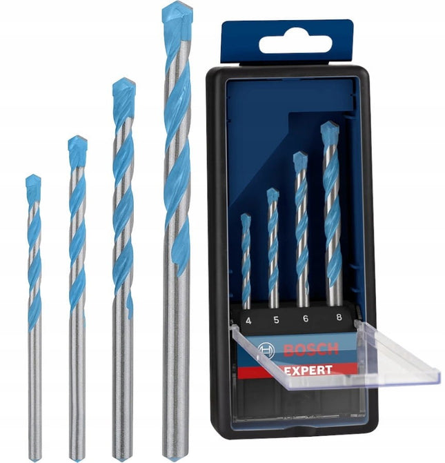 BoschTools,2608900649,Twist Drill Bit Set for Multi-Material ّ| 4 Pcs ( 4,5,6,,8 mm)