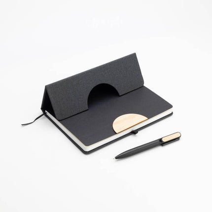 GSEN 682Toolmart GiftsBUNDE - Set of A5 Notebook and Pen with Bamboo Element