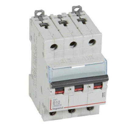 407559Legrandقاطع دائرة Legrand DX3 ثلاثي الأقطاب 10A منحنى B