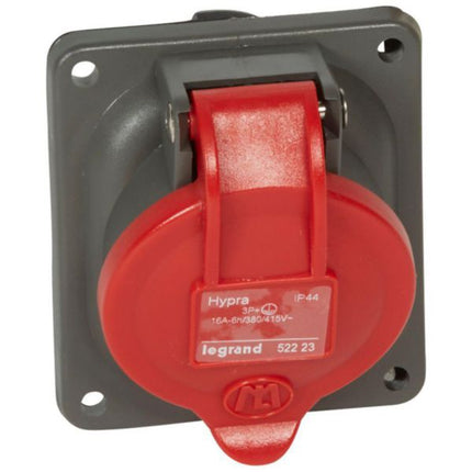 052223Legrandمقبس تثبيت اللوحة Legrand Hypra IP44 380-415V 16A 3P+E بلاستيك