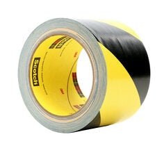 000511156882633Mشريط 3M Safety Stripe الفينيل 5702 أسود أصفر 3 بوصة
