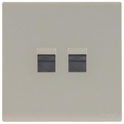 MEC17065CHLegrandمحول Obria Keystone المزدوج لون شمبانيا لموصلات RJ