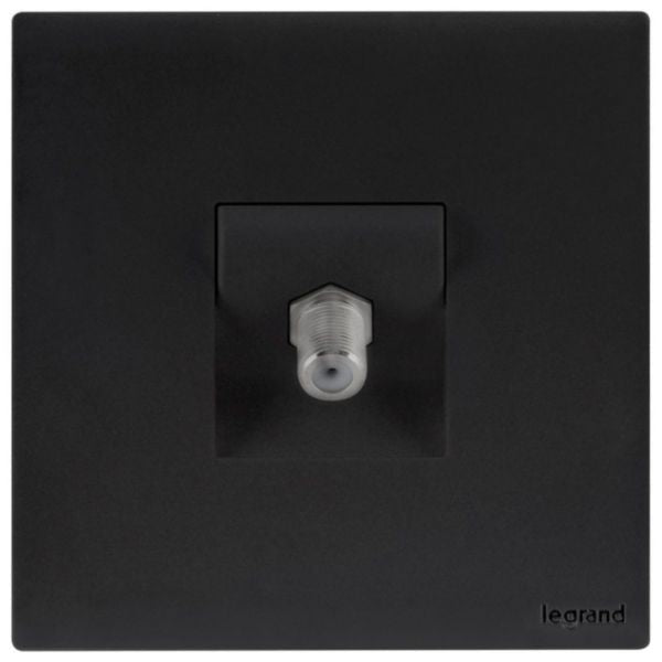 MEC41066BLLegrandمقبس تلفاز Obria من نوع F أسود مات