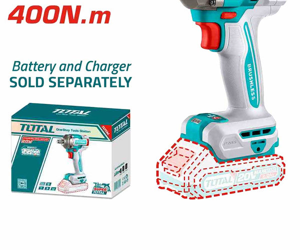 TIWLI20401 Li-ion Impact Wrench TOTAL Tools Malaysia – TOOLMART