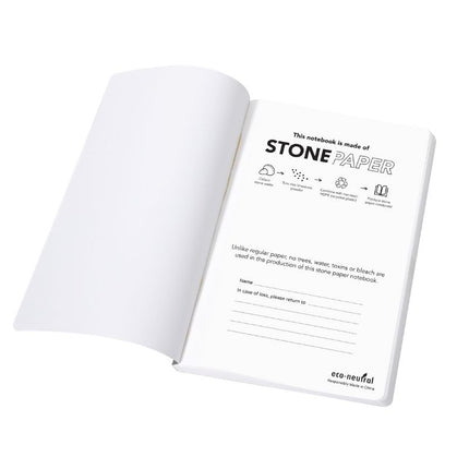 NEYA - eco-neutral Stone Paper Tree-Free Notebook - Grey