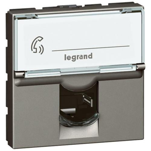 572812Legrandمنفذ هاتفي Arteor RJ11 4 جهات اتصال وحدتان مغنيسيوم