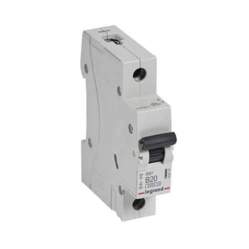 419137Legrandقاطع دارة Legrand RX3 أحادي القطب 20A منحنى B