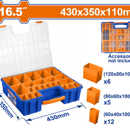 WTB1622Wadfow منظم بلاستيكي WADFOW 16.5 بوصة 430 مم