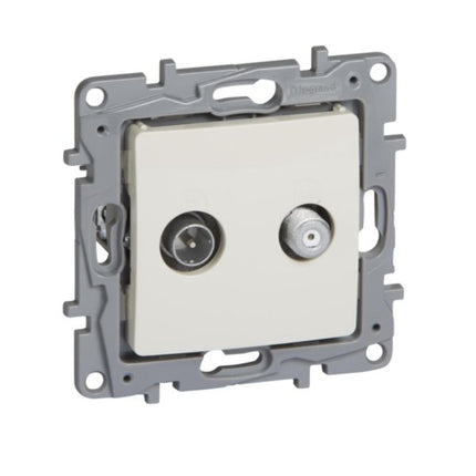 764658Legrandمقبس نهائي Niloé TV-SAT بتخفيف -10dB عاجي من Legrand