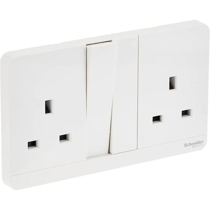 E83T25-WE-G12Schneider Electricمقبس كهربائي مزدوج من شنايدر إلكتريك