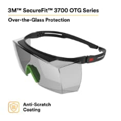 500511312791433Mنظارات السلامة 3M SecureFit 3700 Series SF3717AS-BLK