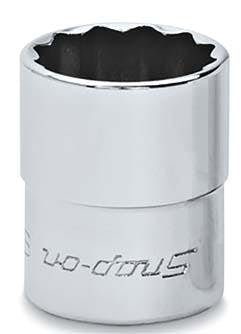 TMD18Snap-Onمقبس Flank Drive ضحل 9/16" SAE بـ 12 نقطة بقيادة 1/4"