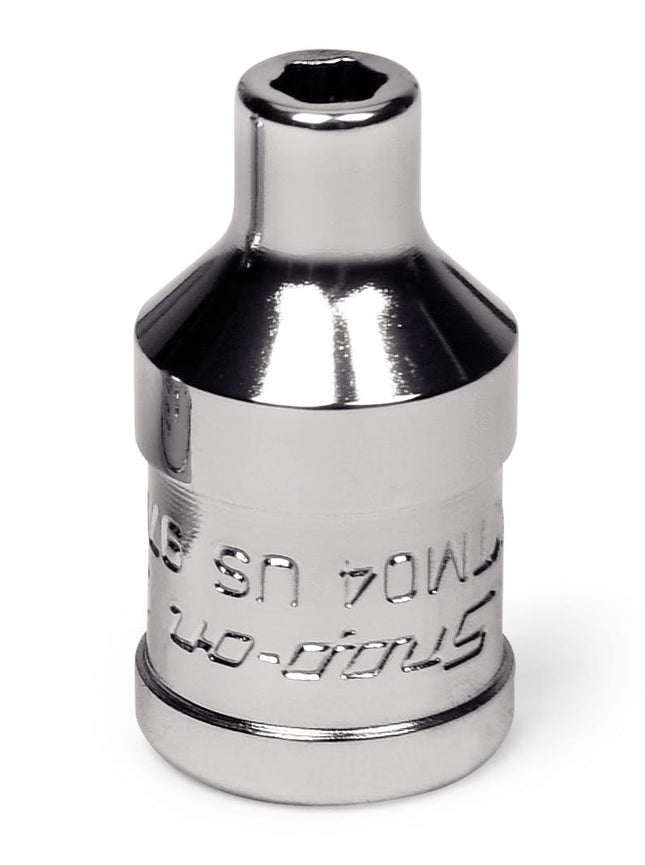 YTM04Snap-Onمقبس Snap-on بقياس 1/4 بوصة 6 نقاط SAE 1/8 بوصة Flank Drive Xtra Shallow Socket YTM04