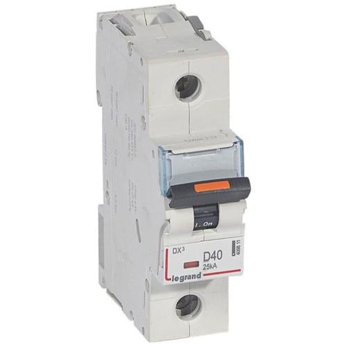 409811Legrandقاطع دائرة Legrand DX3 أحادي القطب 40A منحنى D