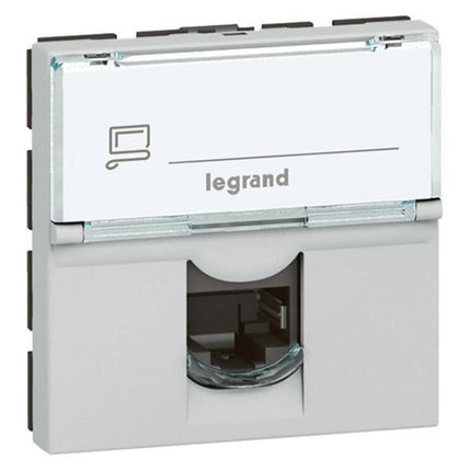 572898Legrandمقبس أرتيور RJ45 الفئة 5e UTP 2 وحدات LCS ألومنيوم ناعم